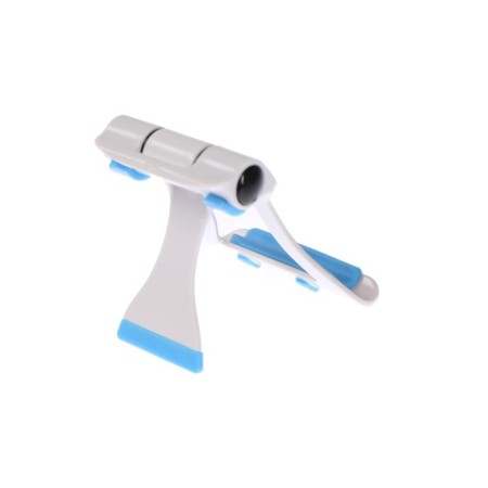 Luazon phone stand, folding, reinforced, adjustable height, white/blue-7