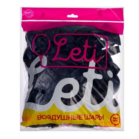Latex ball 9 ", pastel, set 100 pcs., Color Dark Night-2