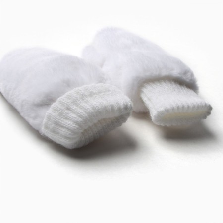 Women's mittens art 313 color white, river 18-2