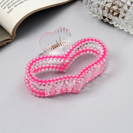 Hair crab "Helen Color" heart, 9 cm, mix