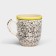 Ceramic Persia mug, 350 ml, yellow, 1 variety, Iran