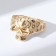 Ring "mood" skull, color gold, dimensionless