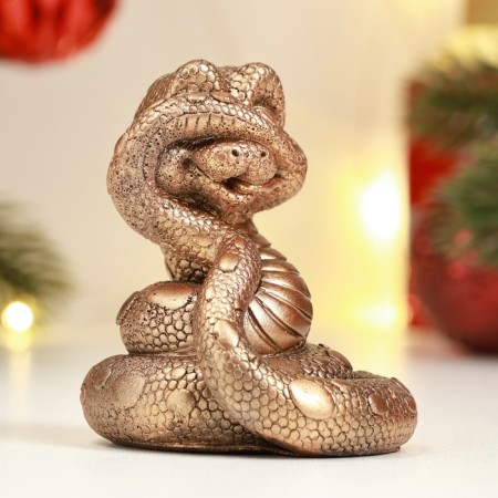 The figure "Snake spies" bronze, 5.5x5cm-1