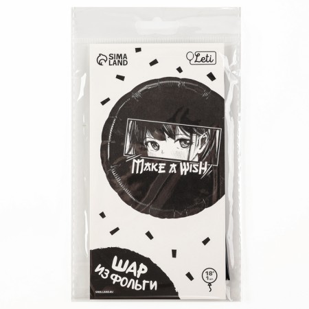 Flaged balloon 18 "" anime. Make a desire ", a circle, with a substrate-2