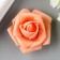 Foamiran rose, peach d-4 cm