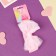 Hair bandage "chosen" transparent bow glist, 16x3 cm, pink