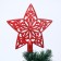 Tips "Star" openwork, 15x15 cm, red