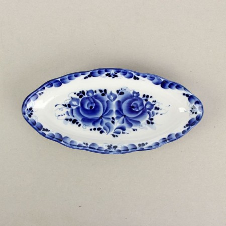 Sleeler dish, 28.5x13.5x4 cm, gzhel-3