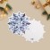 Postcard, decor on a puffy tape "Snowflake" dark blue, New Year