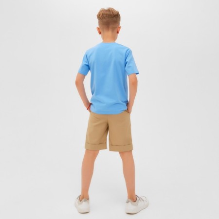 T -shirt Children's Minaku "Dog" color blue, height 128-2