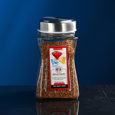Bank for bulk products "Eiffel", glass, 1.2 l, Iran-5