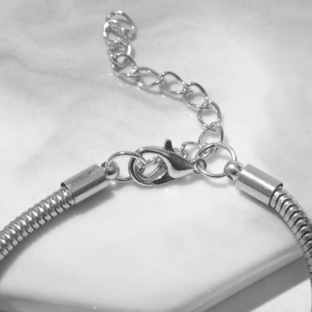 Bracelet Children's "chosen" heart, suspension mix, colored in silver-1