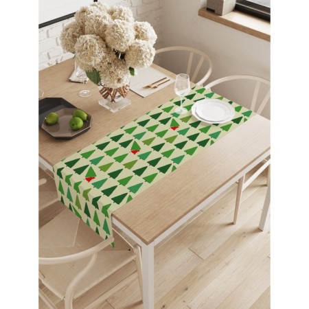 The path on the table "stole a Christmas tree", oxford, size 40x145 cm