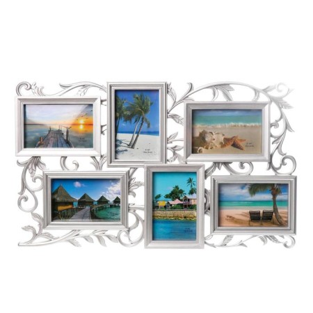 Photo frame Plastic in 6 photos 10x15 cm "Vyun" silver 55x33 cm-4