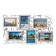 Photo frame Plastic in 6 photos 10x15 cm "Vyun" silver 55x33 cm