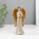 Polystone souvenir "Angel girl with golden wings" mix 4.5x8x15.5 cm