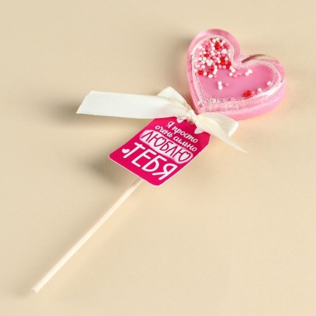 Lighting Light "I love you" Taste: Raspberry, without sugar, 30 g.-1