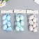 Decor Easter suspension "Egg with flowers and patterns" set 6x4 cm