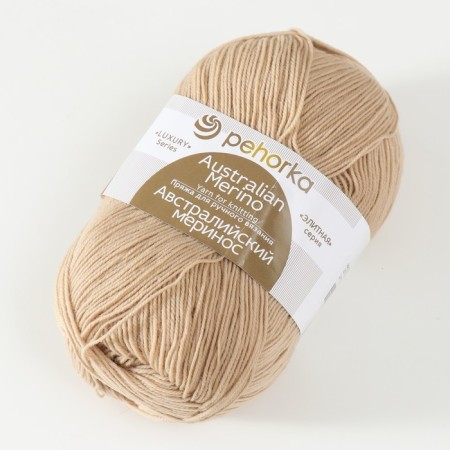 The yarn "Australian Merinos" 95%Merinos. wool, 5% acrylic volume 400m/100g (337-lam)-2