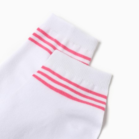 Women's socks, white/pink color, rr 25-1