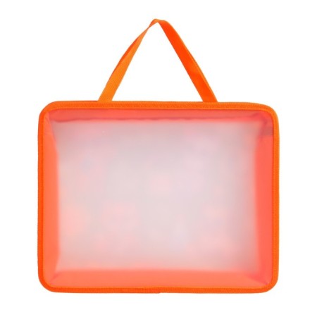 Folder with A4 handles, 330 x 260 x 75 mm, plastic, pens, calligrata "animals"-3