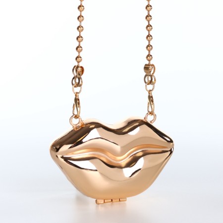 Female bag on a magnet, gold color-5
