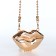 Female bag on a magnet, gold color