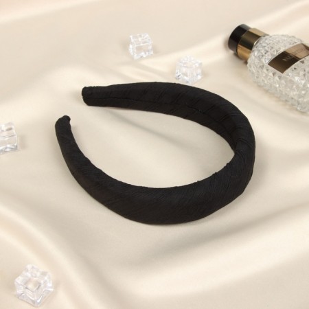 Hair rim "Jeannette" Classic Texture, 3 cm, black