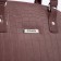 Women's bag El Masta with a zipper, outer pocket, long belt, coffee color
