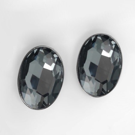 Clips "Party" ovala, gray color in gray metal-4