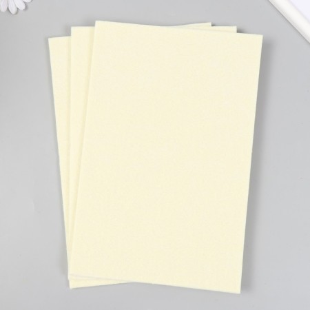 Tough felt 5 mm "cream" set 3 sheets A4 format format-1