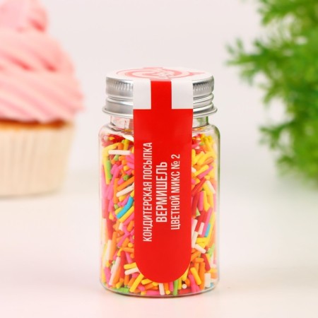 Confectionery Sprinking "Vermichel" color mix No. 2, Easter, 50 g-1