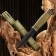 Tactical knife "Alfa" 23cm, blade 110mm/3mm, with fiberglass and sling, green