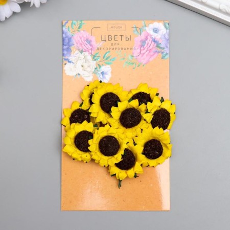 Flowers for decorating "sunflower" 1 bouquet = 10 colors 7x3x3 cm