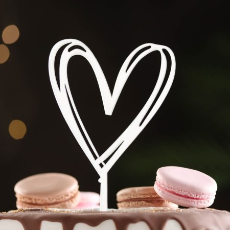 Topper "Heart", silver, give beautifully