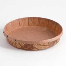 Форма бумажная "Кантри", золотой колос, коричневая, 18,5 х 3,5 см
