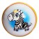 Ball with a pattern, diameter 12.5 cm, MIX color