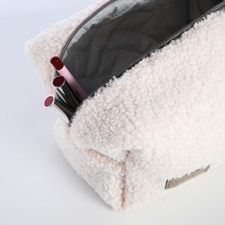 Lightning cosmetic bag, Textura, white color-6