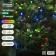 Garland "thread" 20 m, dark thread, 200 LED, glow of multi, 2 modes, solar battery