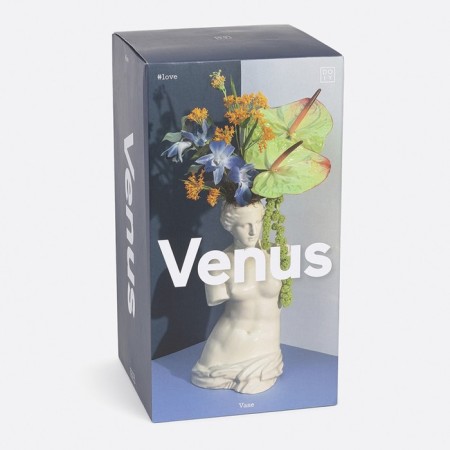 DOIY Venus flower vase, 31 cm, white color-3