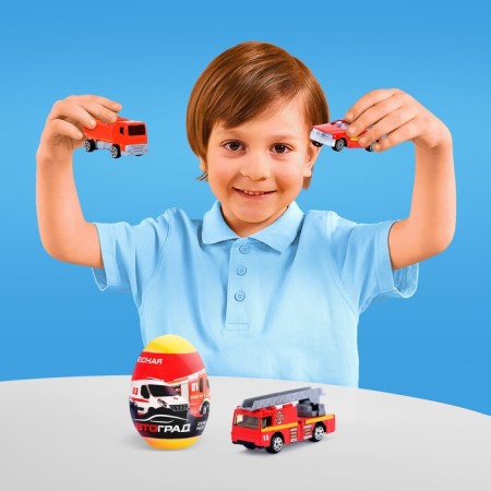 Metal machine in the egg "Special services", scale 1:64, mix-3