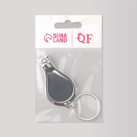 Kusachki - Miceps are manicure, on a keychain, with a file, with an opener, 6.5 cm, silver color-7