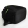 Youth backpack from textiles on lightning, 5 pockets, black/green color