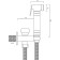 Mixer for bidet for one water Bronze de Luxe Royal 10235, valve, wall, bronze