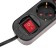 Extension cord Standard 5 Nest, 1.5m, 3x1.0mm², s/h, with a switch, black rexant