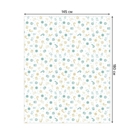 The tablecloth “Atmosphere of the holiday”, rectangular, Saten, size 145x180 cm-1