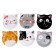 A set of paper plates "Cats with ears", in t/y film, 6 pcs., 18 cm