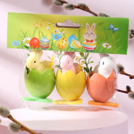 Set for decor Easter "Bunnies" 3 pcs., 4 × 11.5 × 6.5 cm-3