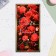Happy birthday postcard "Happy Birthday!" red roses, 21x10 cm