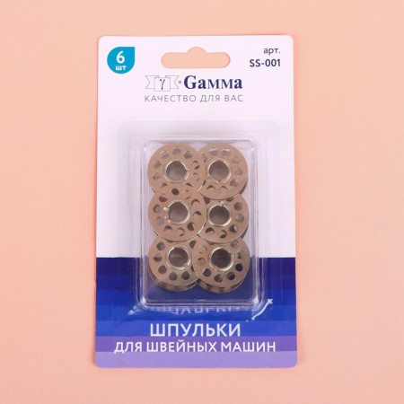 A set of rumps in a container, d = 2.2 cm, 6 pcs, metal, SS-001-5